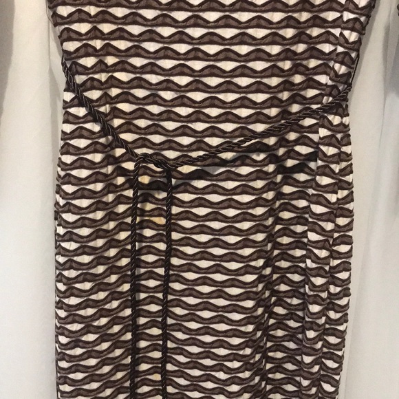 Sharagano Brown Abstract Dress – Size 4 - Picture 5 of 6